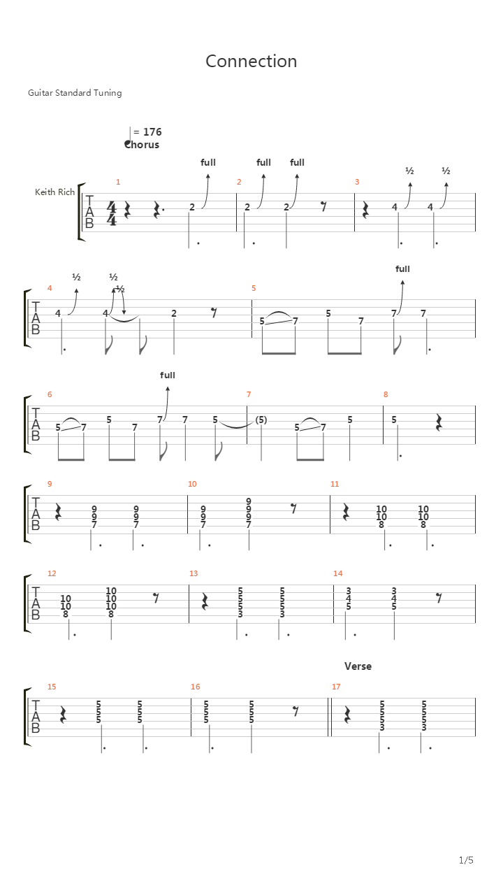 Connection吉他谱