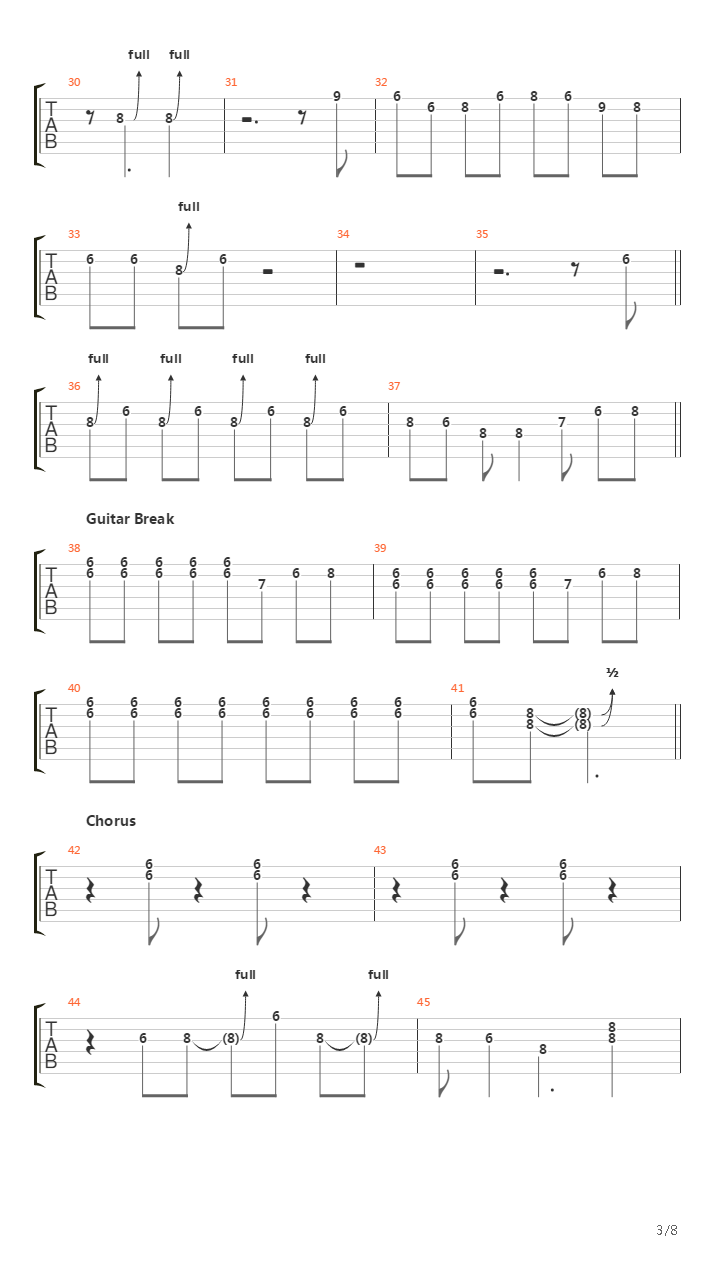 Carol吉他谱