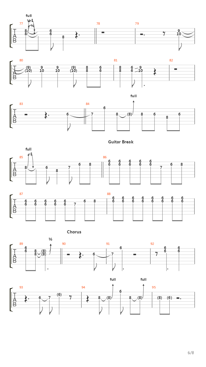 Carol吉他谱