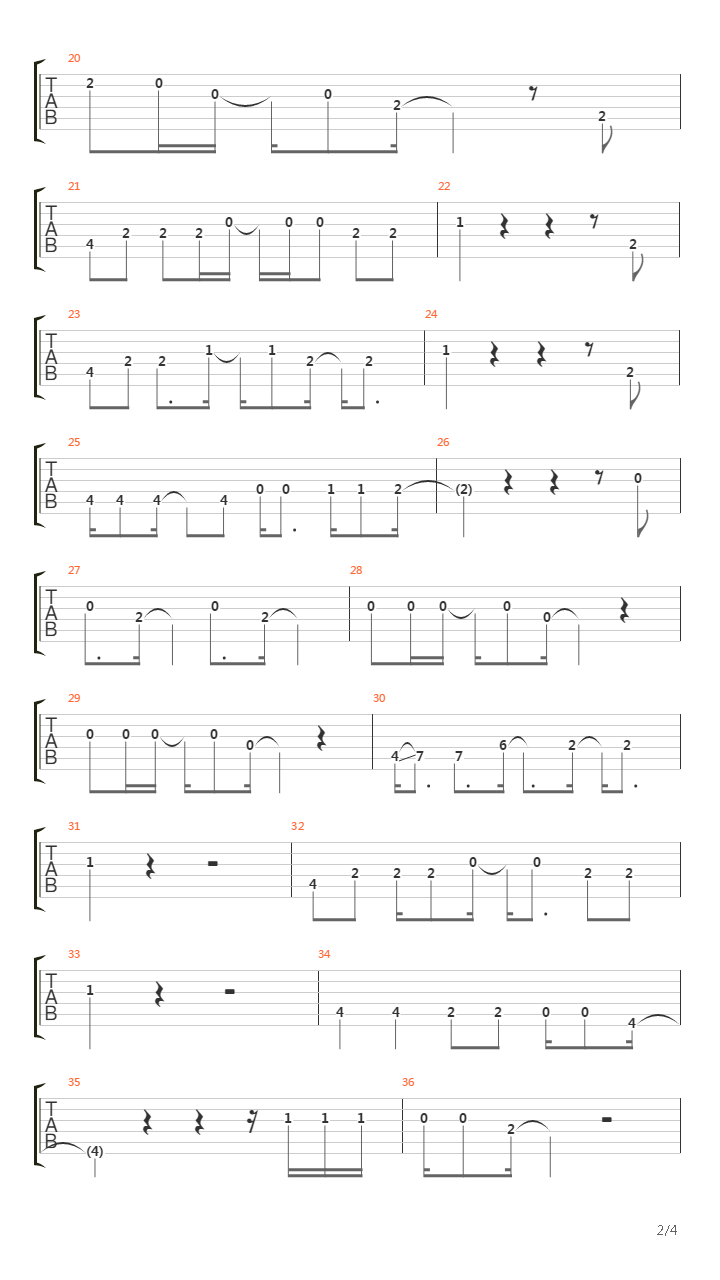 Prodigal Son吉他谱