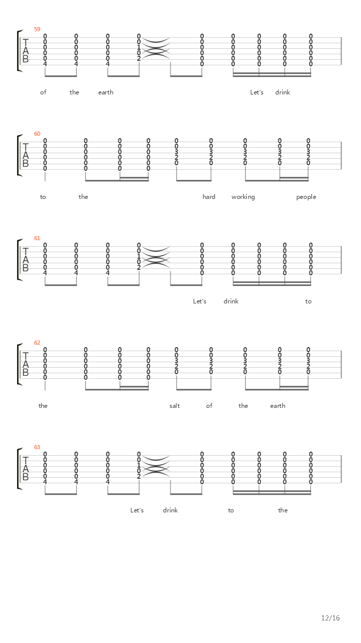 Salt Of The Earth吉他谱