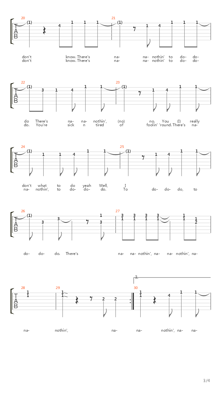 What To Do吉他谱