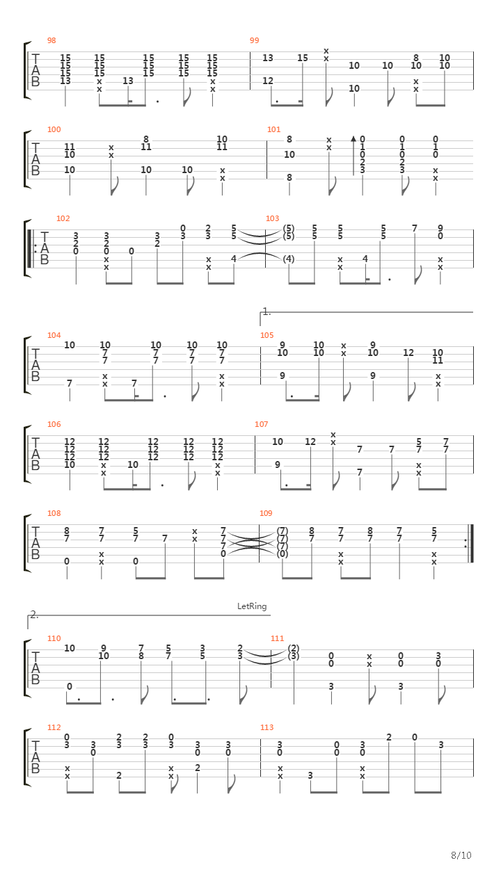 Start吉他谱