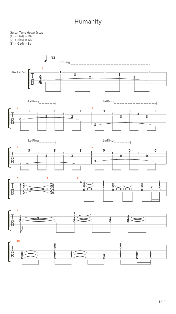 Humanity吉他谱
