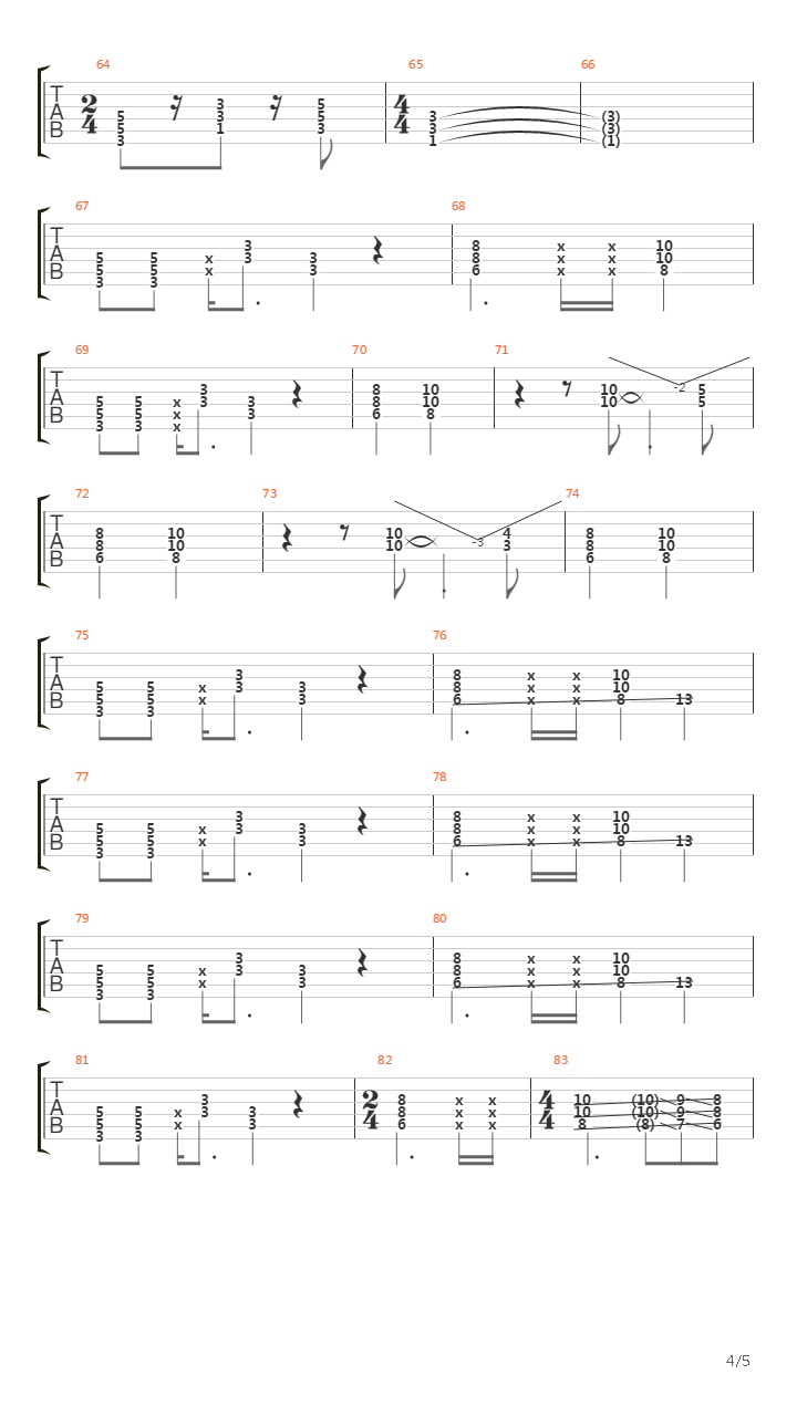 Rhythm Of Love吉他谱