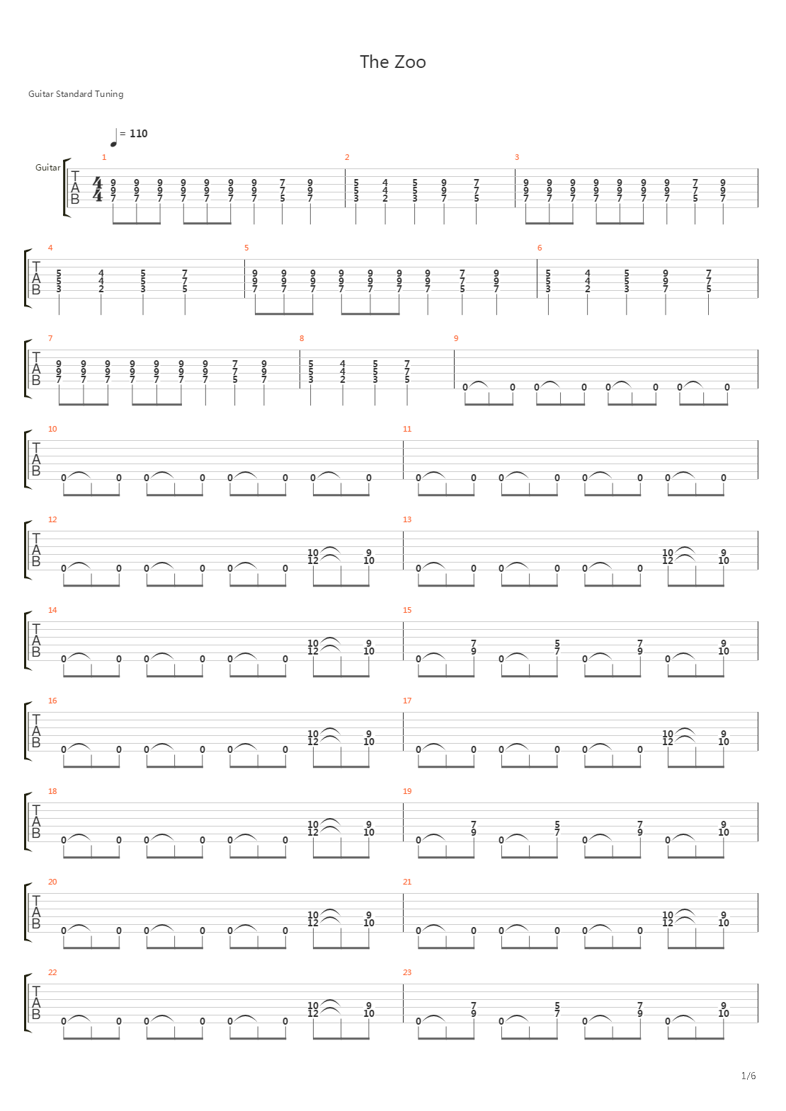 The Zoo吉他谱