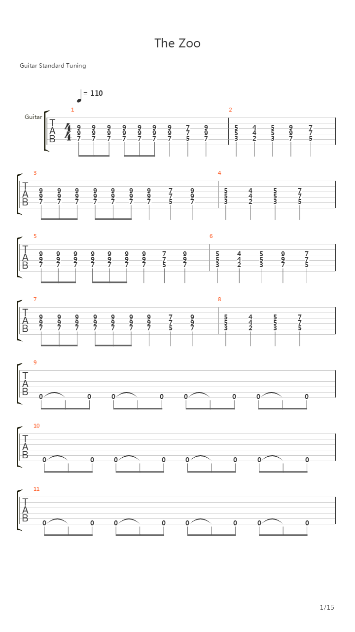 The Zoo吉他谱