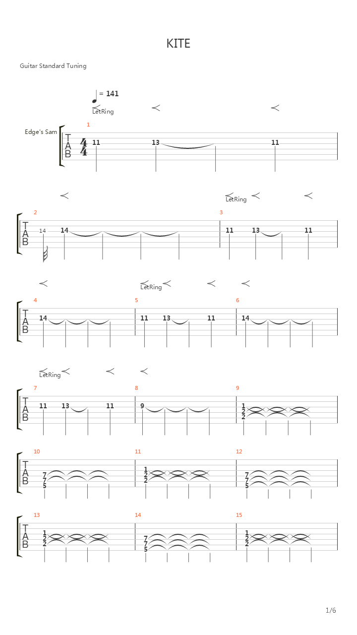 Kite吉他谱