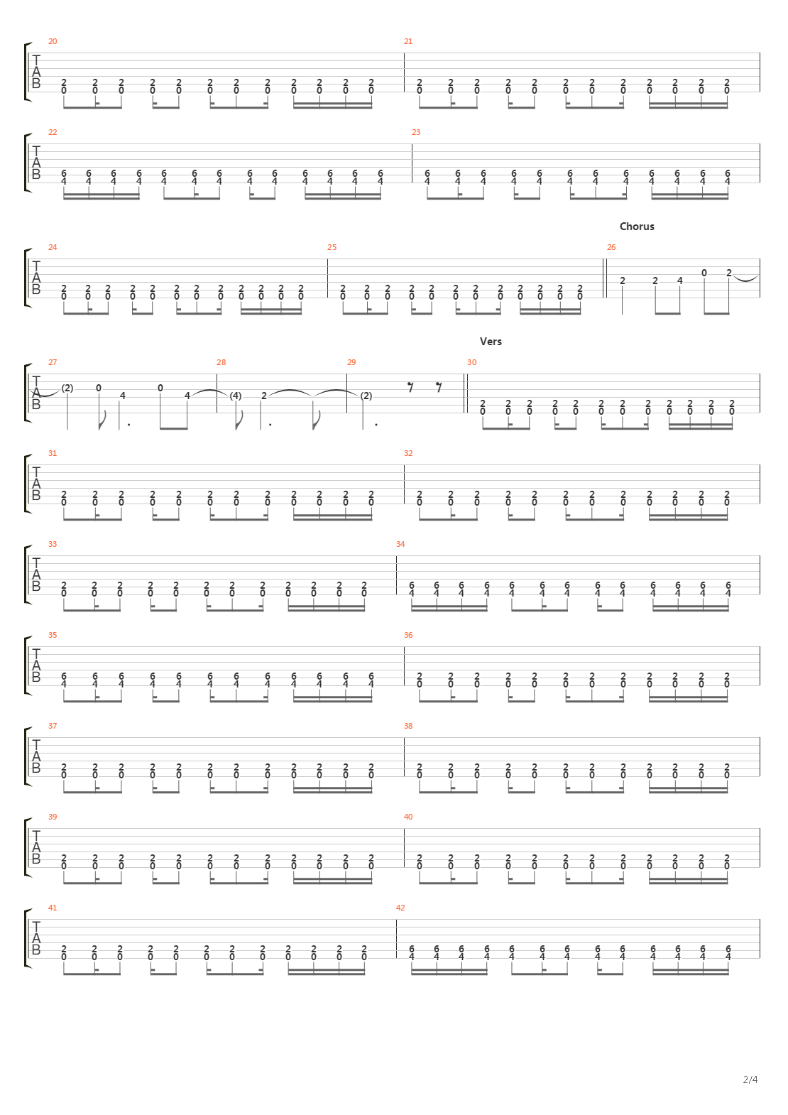 No Line On The Horizon吉他谱