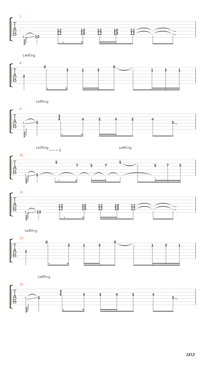 One吉他谱