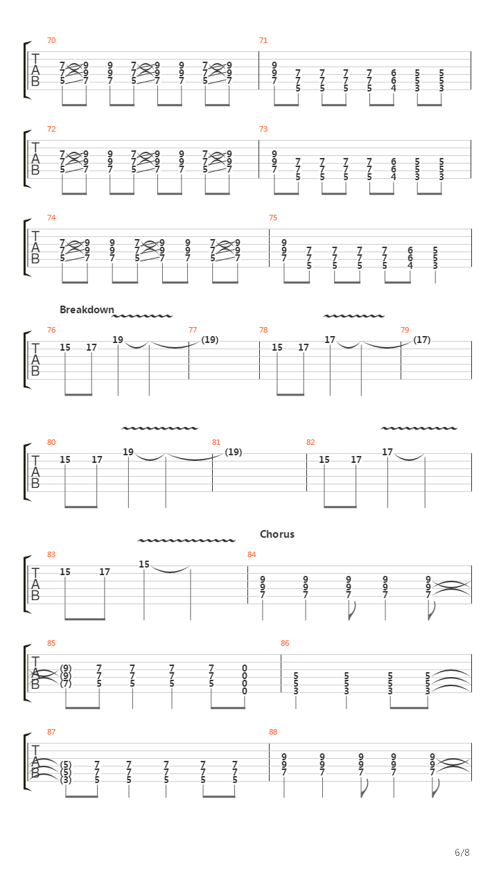 Vertigo吉他谱