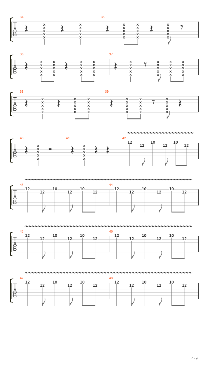 Vertigo吉他谱