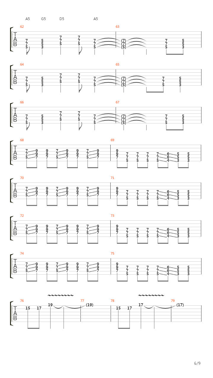 Vertigo吉他谱