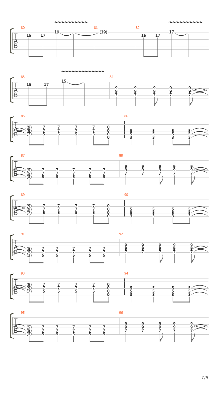 Vertigo吉他谱