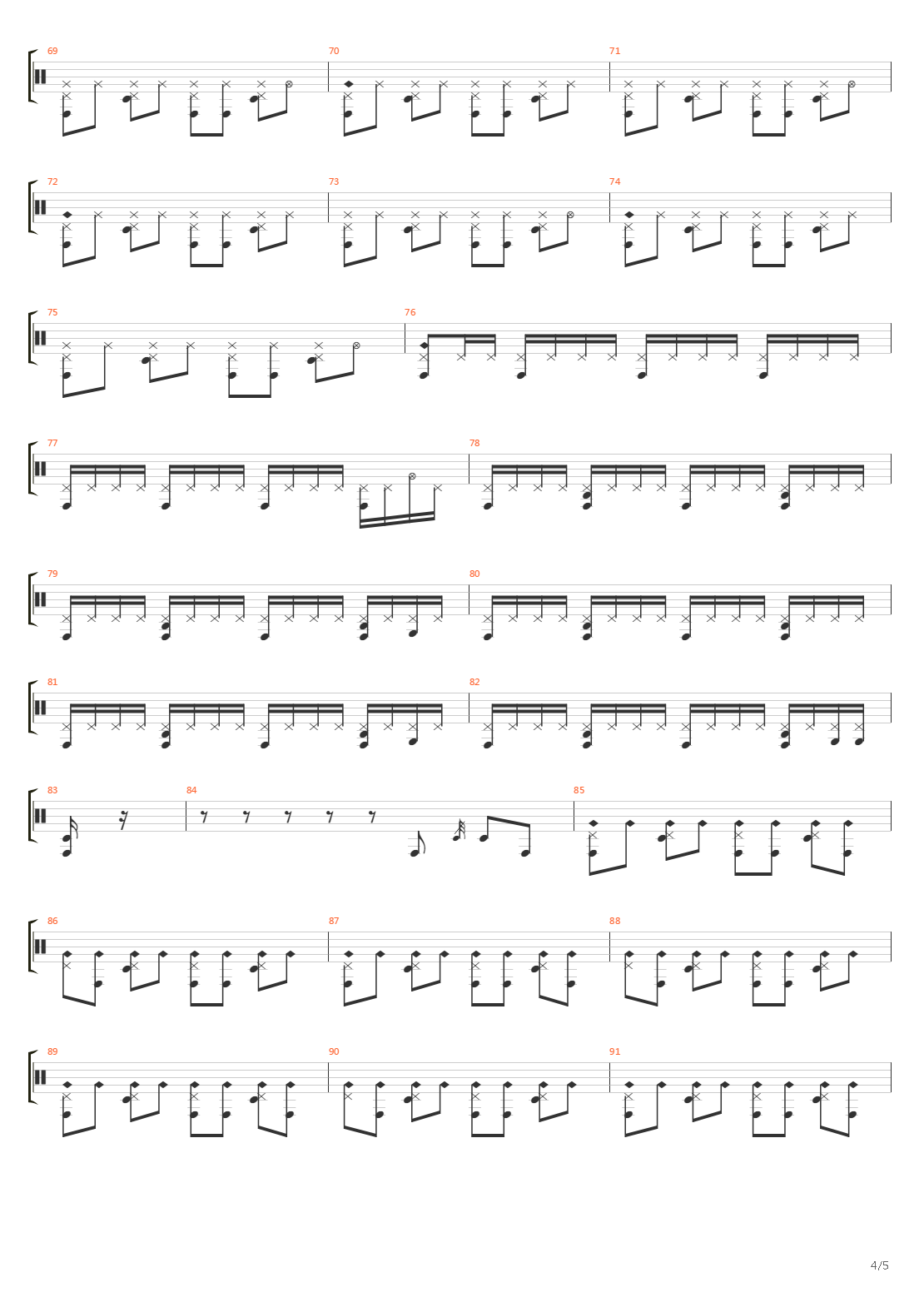 Vertigo吉他谱