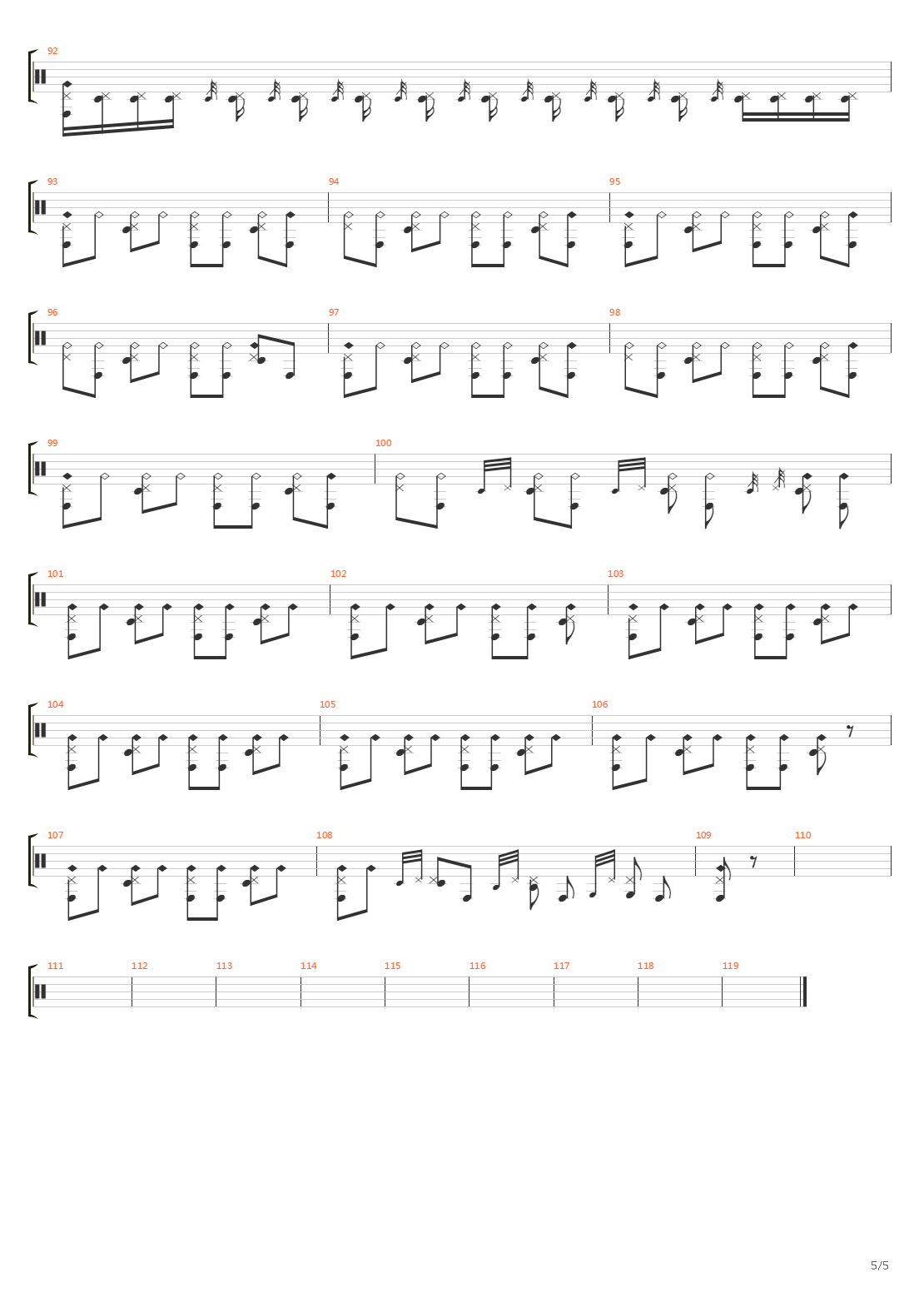 Vertigo吉他谱