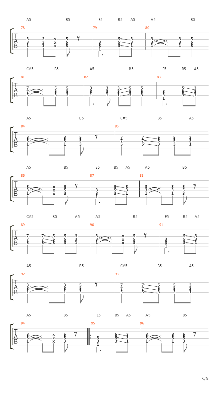 Angel吉他谱