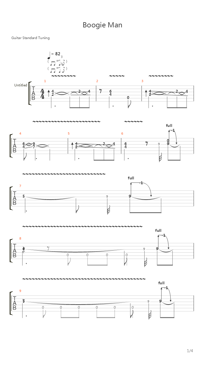 Bogey Man吉他谱