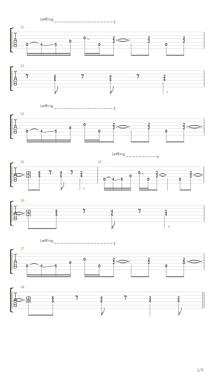 Combination吉他谱