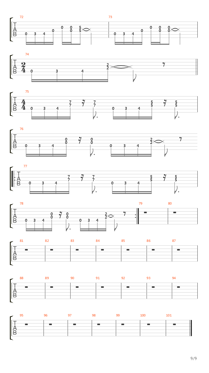 Combination吉他谱