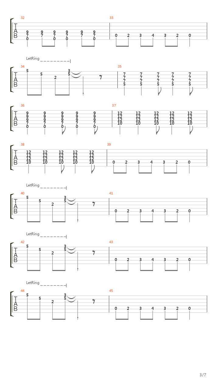 Draw The Line吉他谱