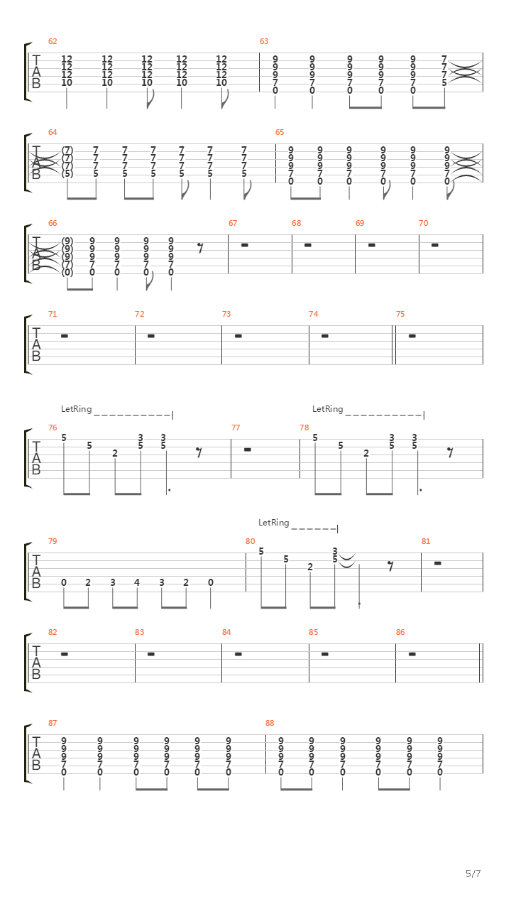 Draw The Line吉他谱