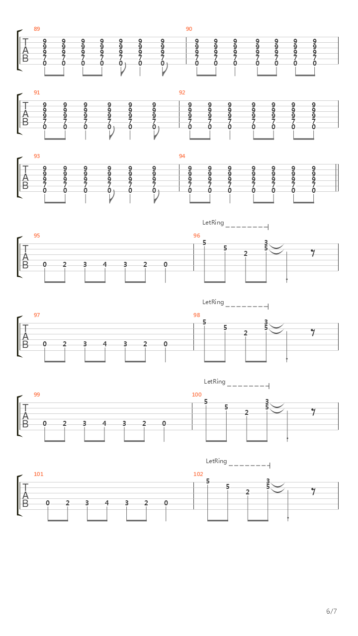 Draw The Line吉他谱