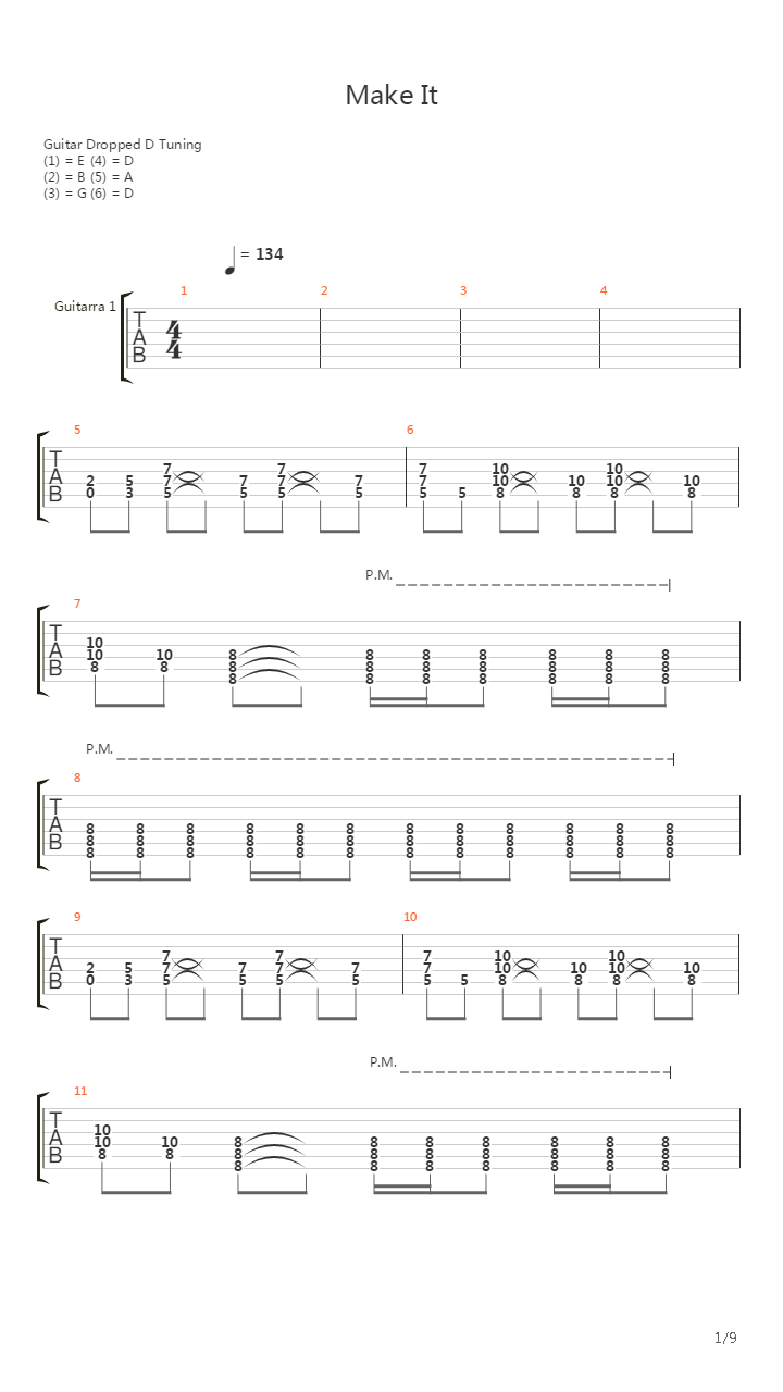 Make It吉他谱