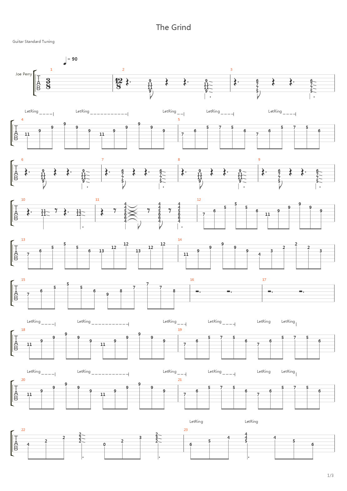 The Grind吉他谱