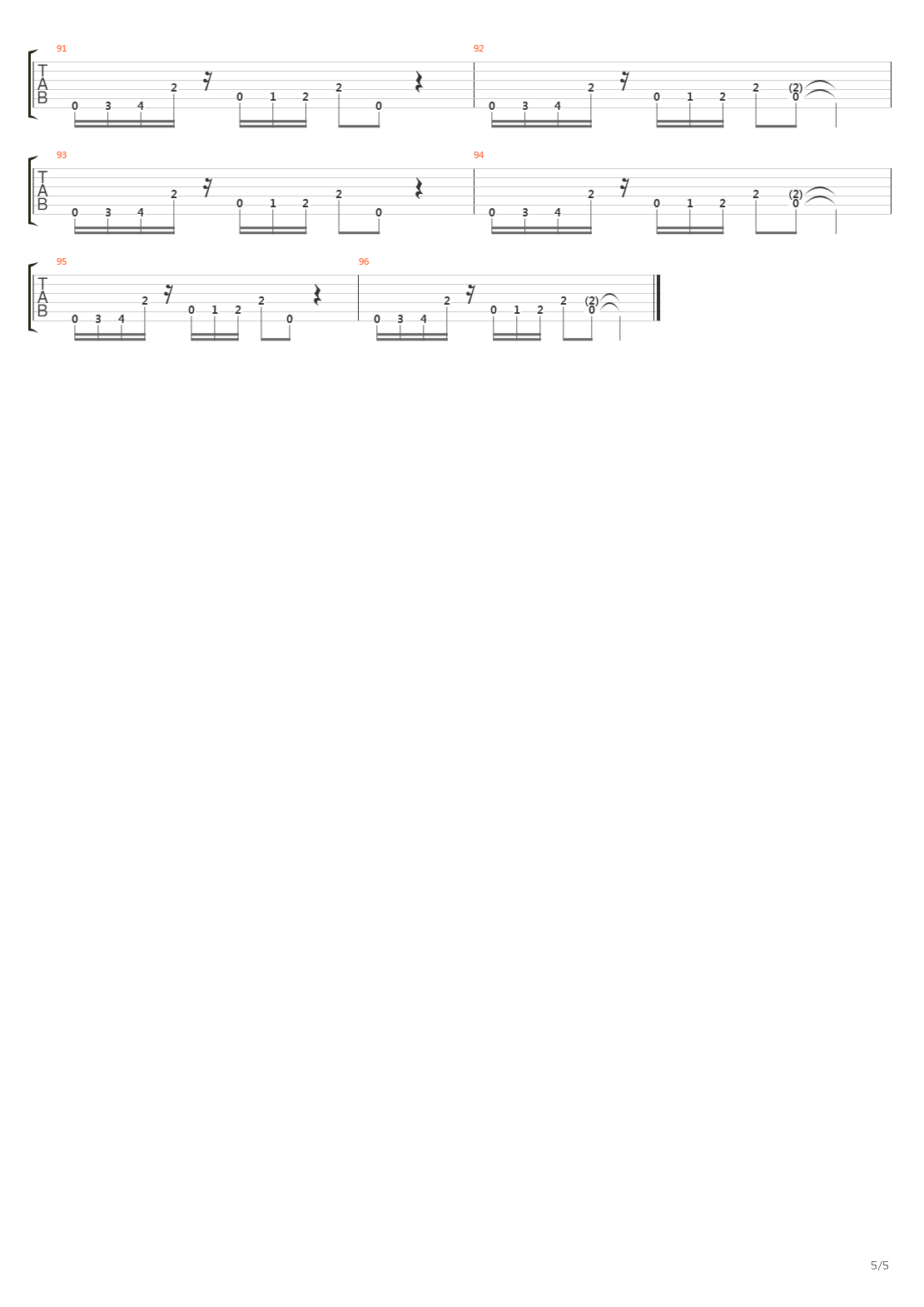 Walk This吉他谱
