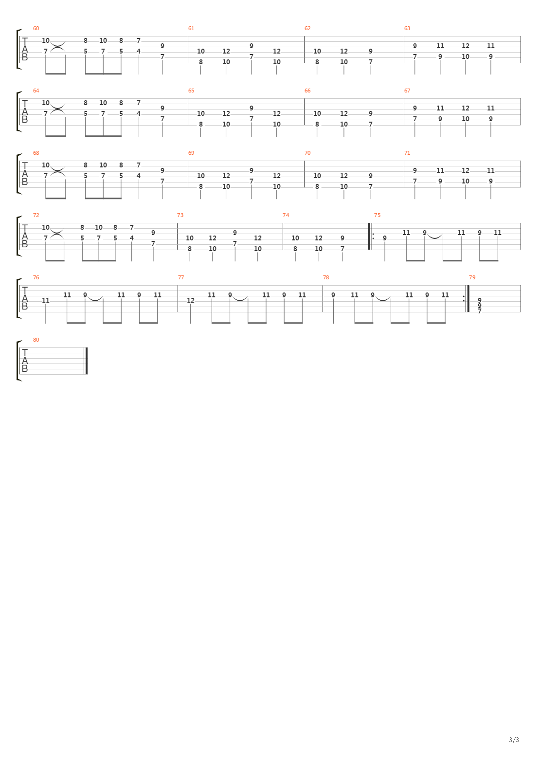 Exile Of The Sons Of Uisliu吉他谱