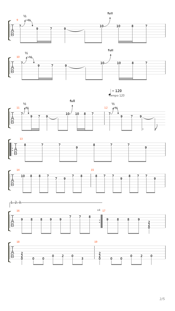 In The Beginning吉他谱