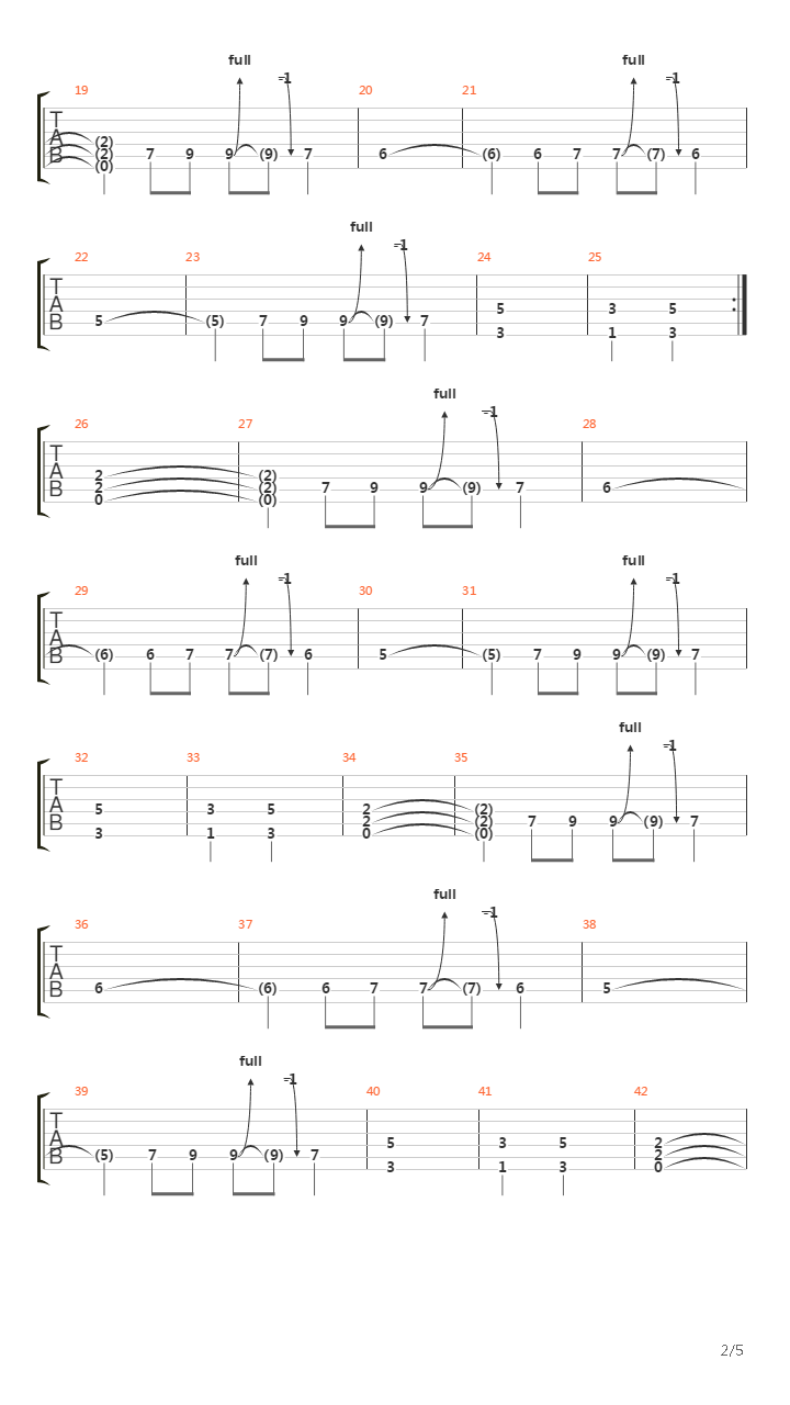 Burning Bridges吉他谱