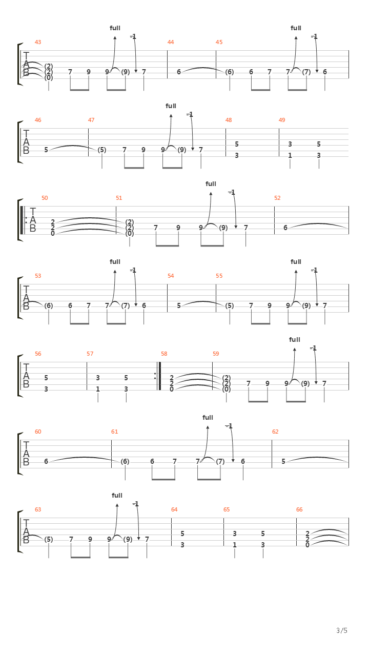 Burning Bridges吉他谱