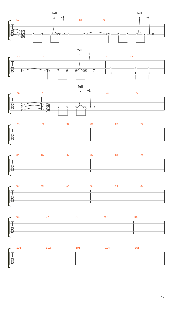 Burning Bridges吉他谱