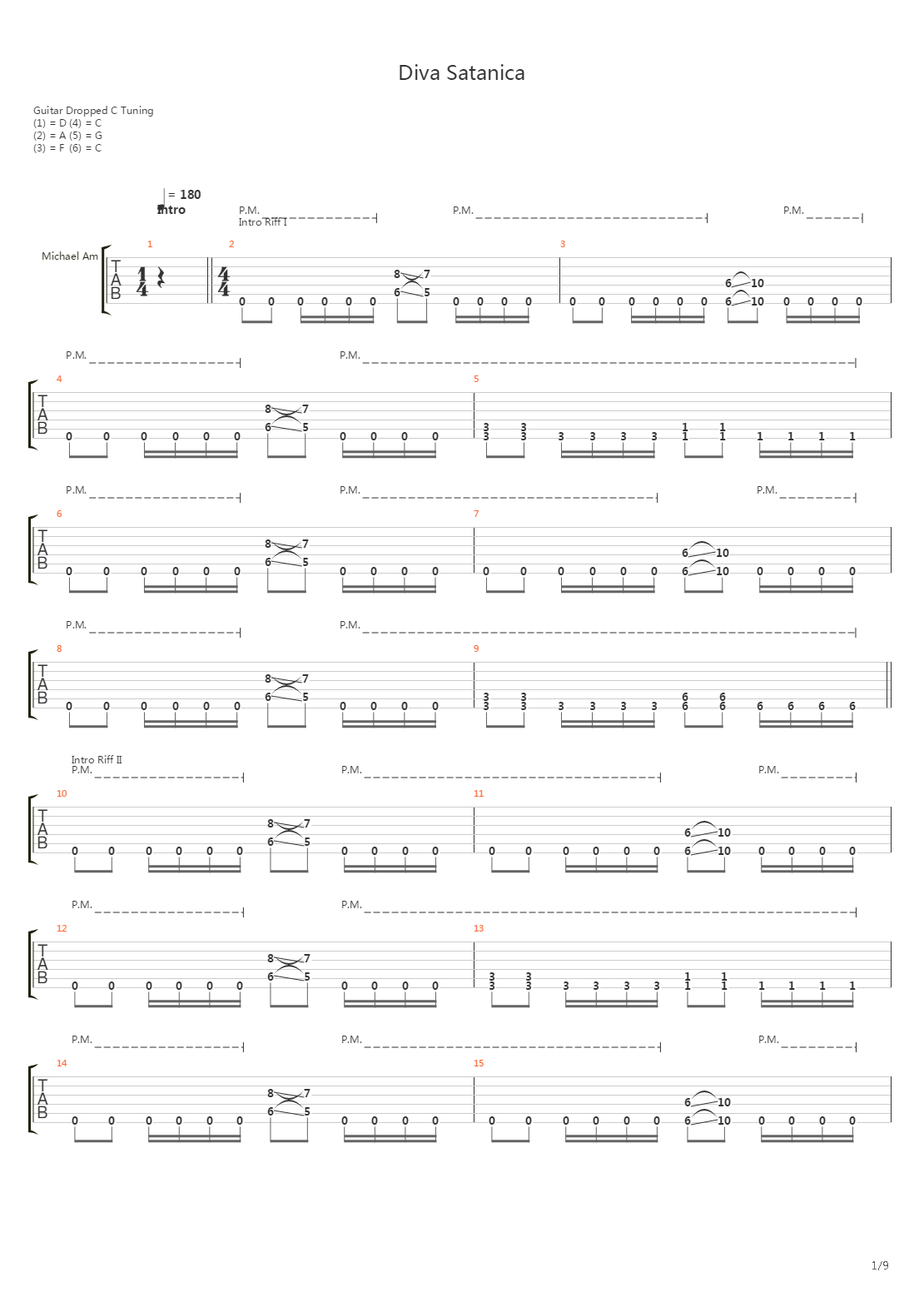 Diva Satanica吉他谱