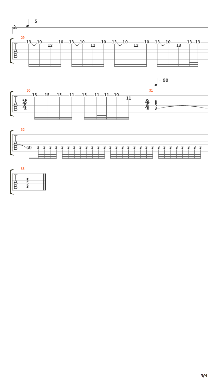 Fields Of Desolation吉他谱