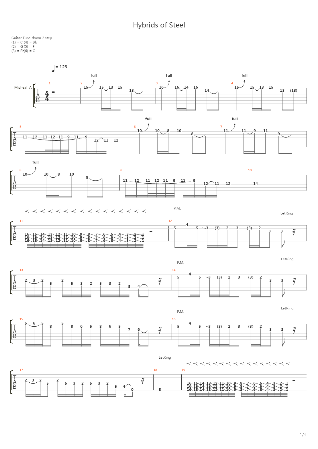 Hybrids Of Steel吉他谱