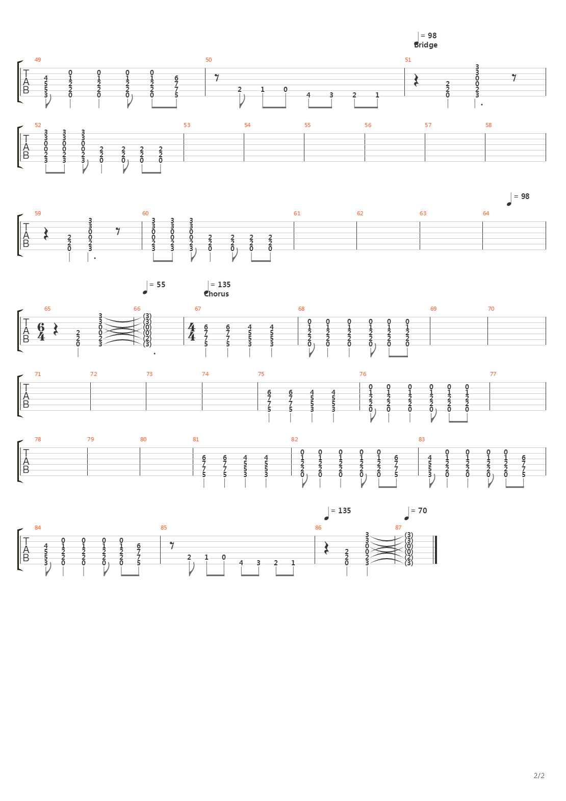 Brick By Brick吉他谱