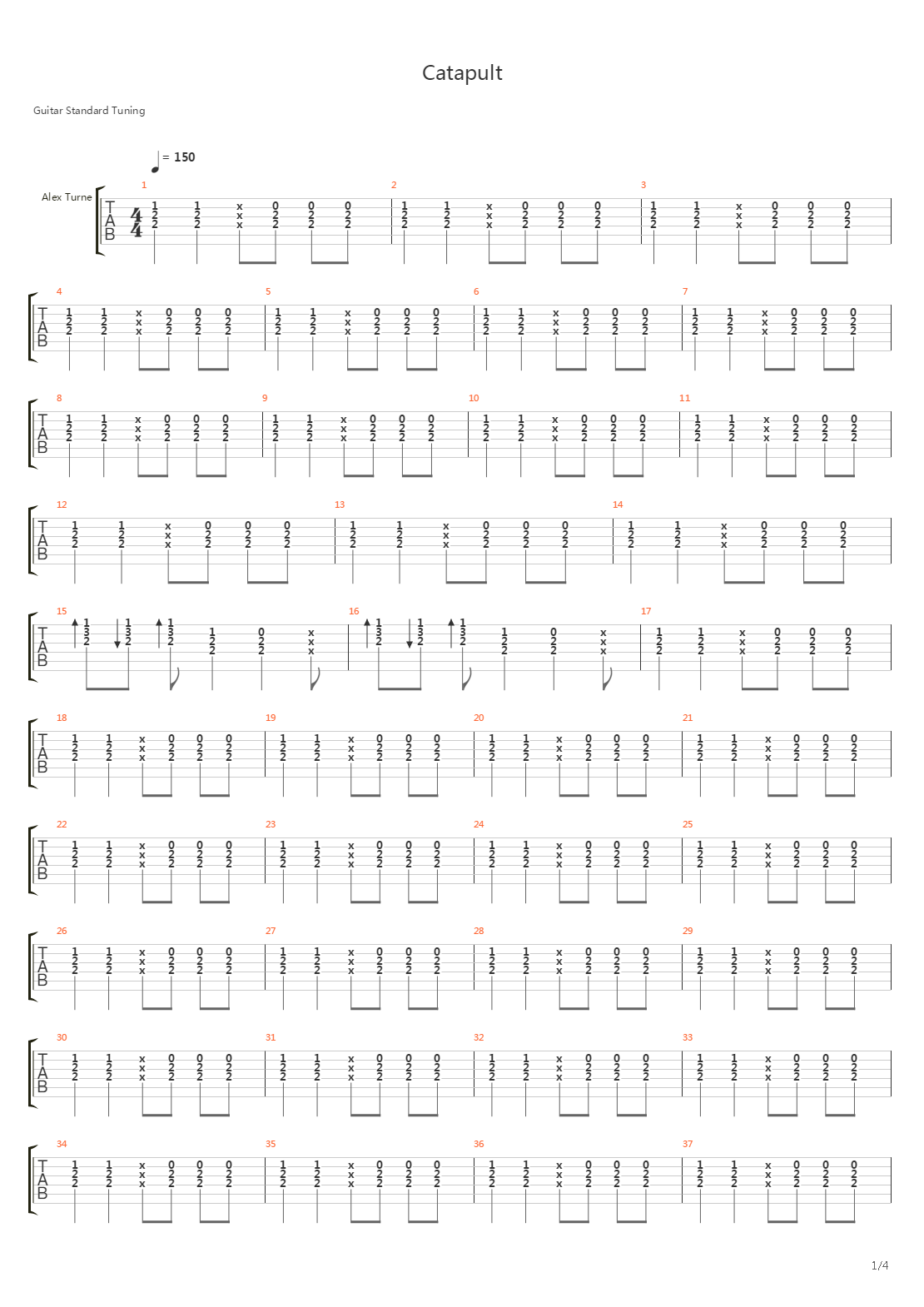 Catapult吉他谱