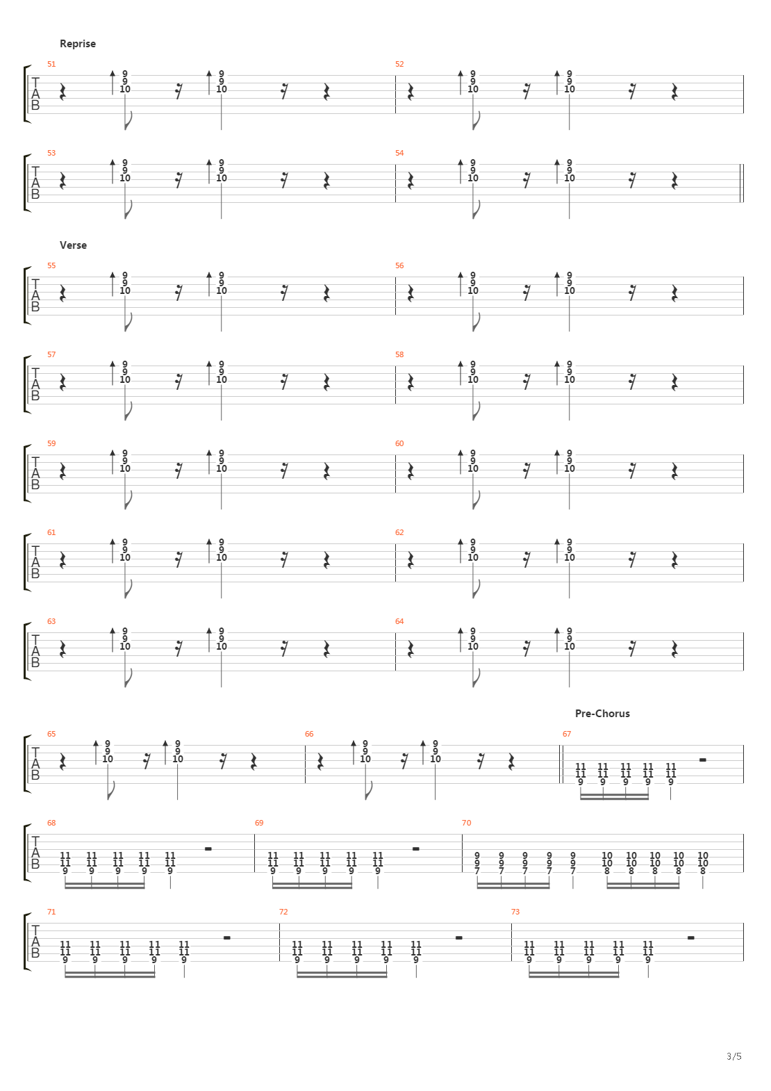 Choo Choo吉他谱