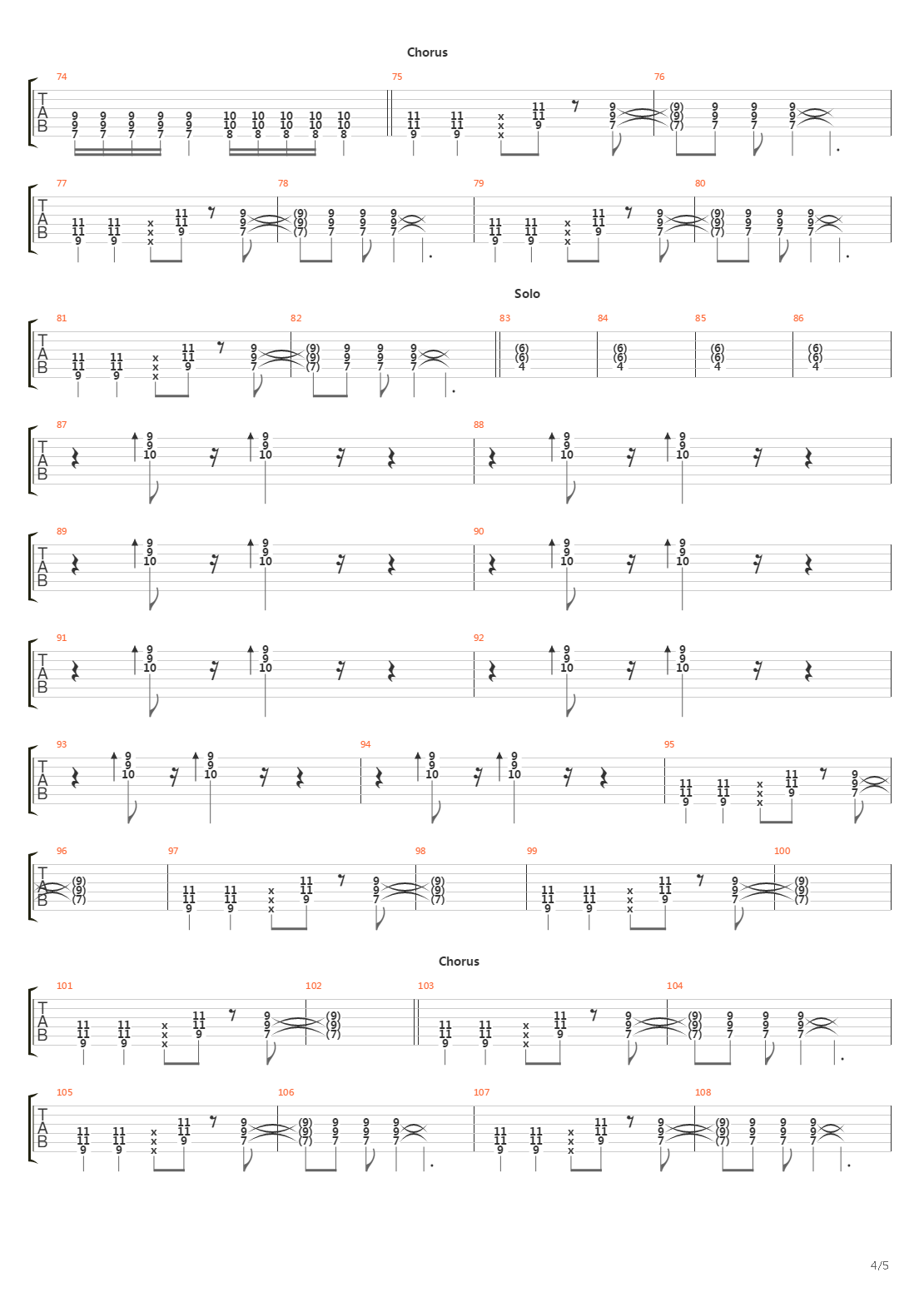 Choo Choo吉他谱