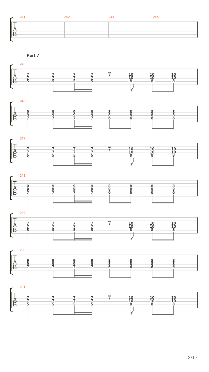 Matador吉他谱