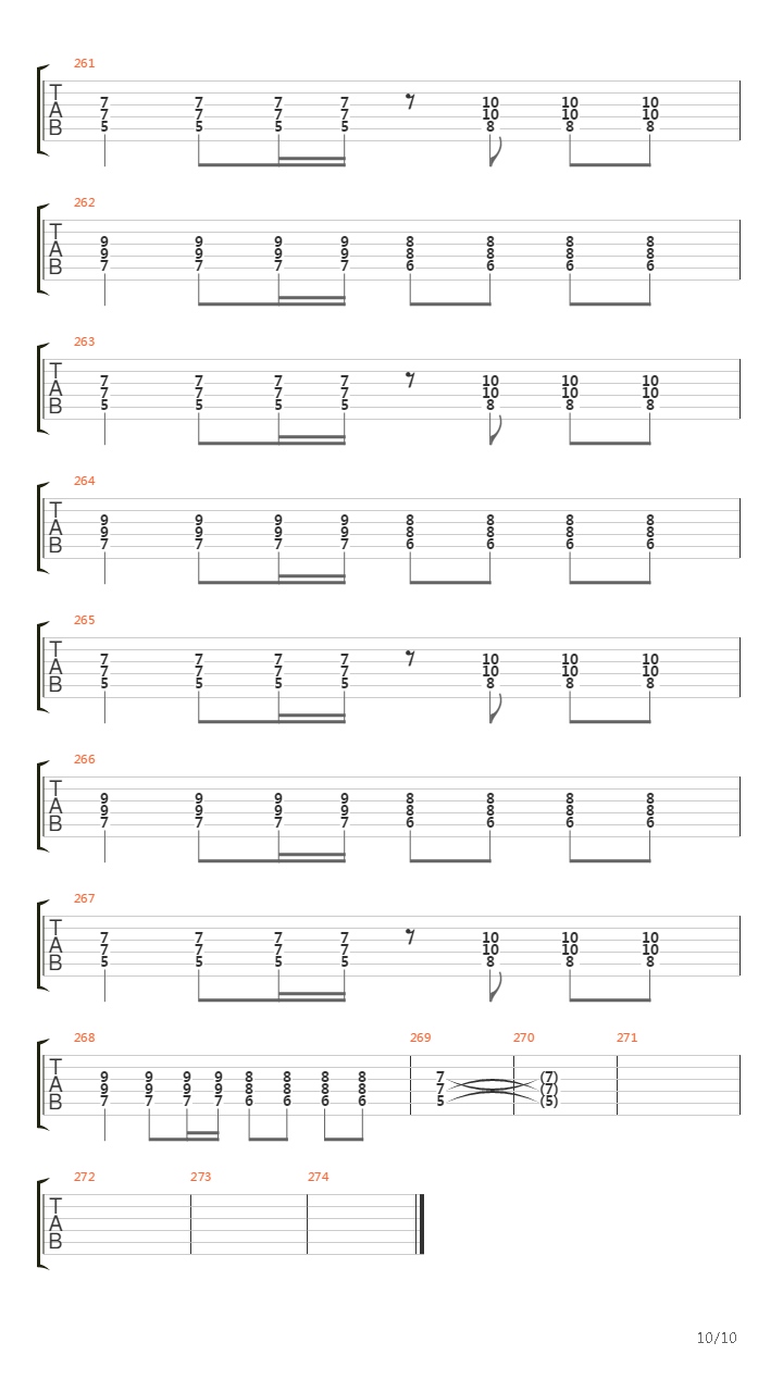 Matador吉他谱