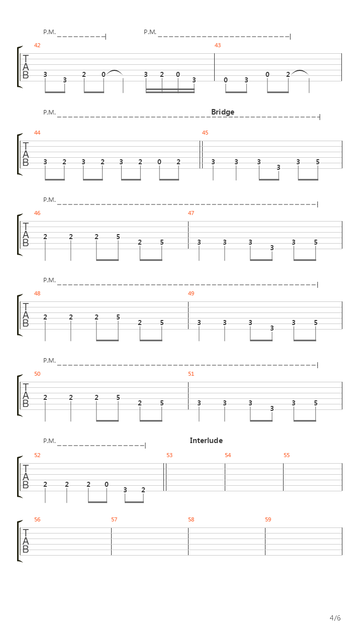 One For The Road吉他谱