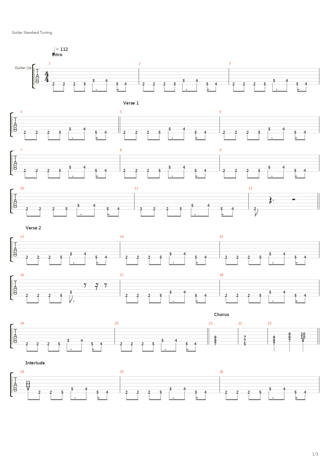 Red Light Indicates Doors Are Secured吉他谱