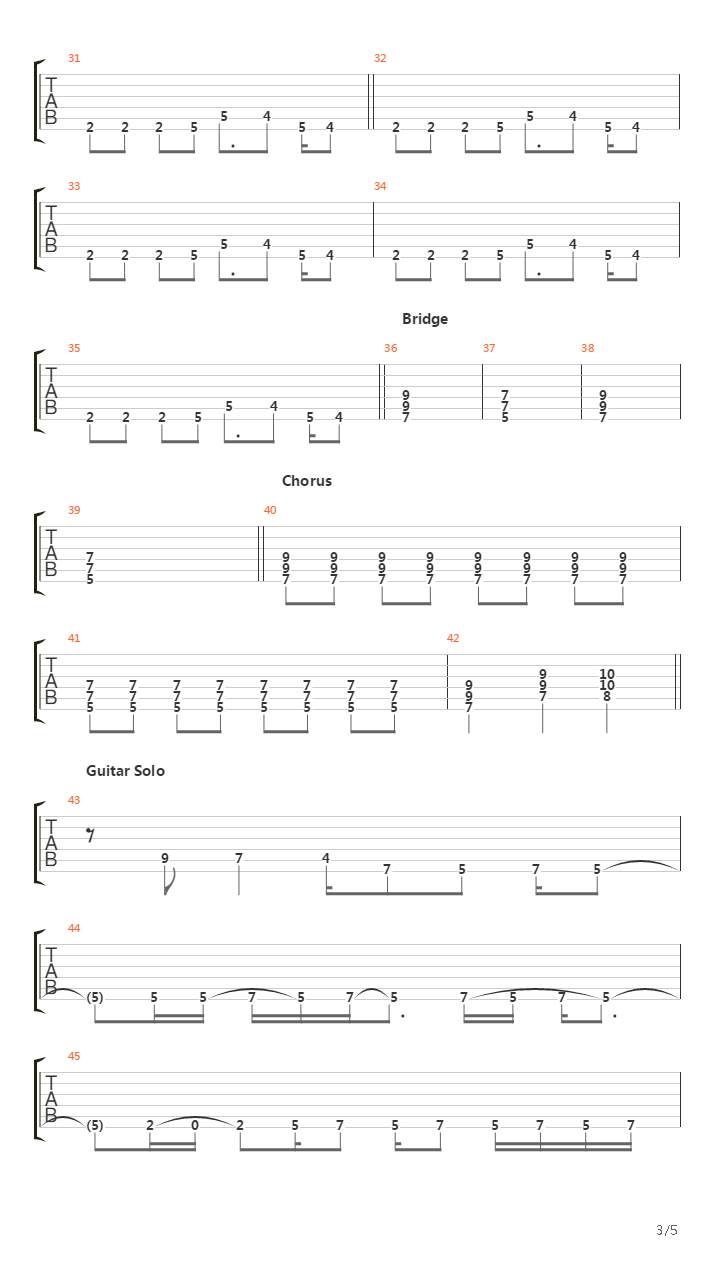 Red Light Indicates Doors Are Secured吉他谱