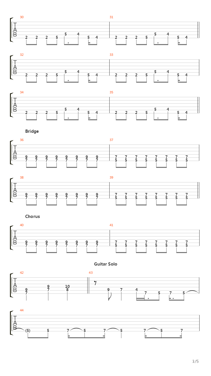 Red Light Indicates Doors Are Secured吉他谱