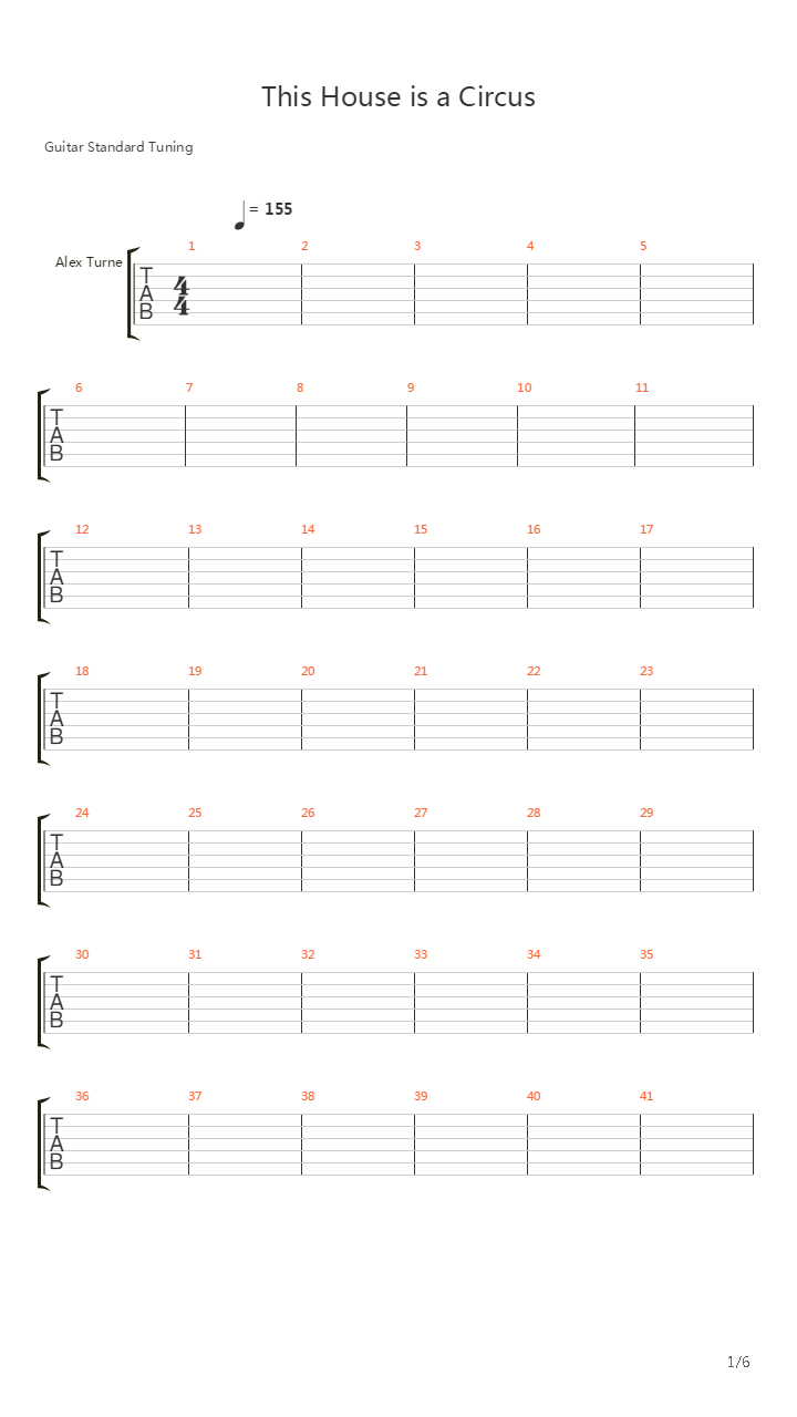 This House Is A Circus吉他谱