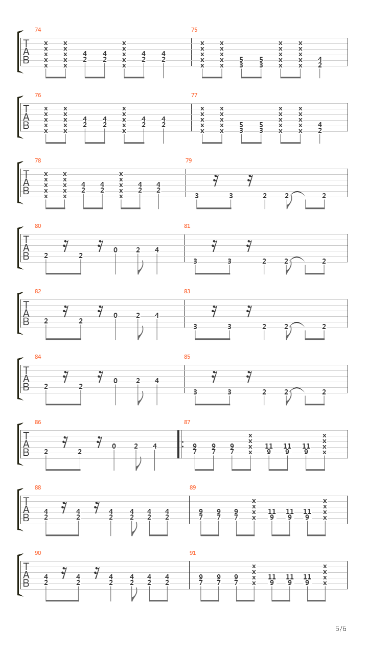 When The Sun Goes Down吉他谱